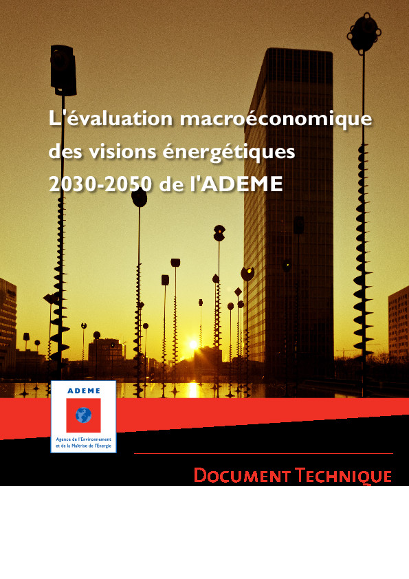 Evaluation macroeconomique visions energetiques 2030-2050